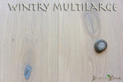 Maxilistone prefinito MULTILARGHEZZA 139/181/221x14x2200 EKO SUBLIME PLANK mod.WINTRY in rovere Sbiancato Spazzolato oliato eco con nodi stuccati e bisellatura 2 lati - Eternal Parquet