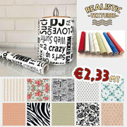 Rotolo di plastica adesiva effetto fiori, zebra 15mt x 45cm per cucine, pareti - Eternal Parquet