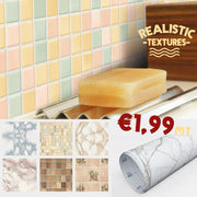 Pellicola adesiva al metro effetto Gres, Marmo, Piastrelle, mosaico - Eternal Parquet