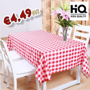 Tovaglia cerata in VINILE antimacchia rossa a quadri h140 per casa, trattorie - Eternal Parquet