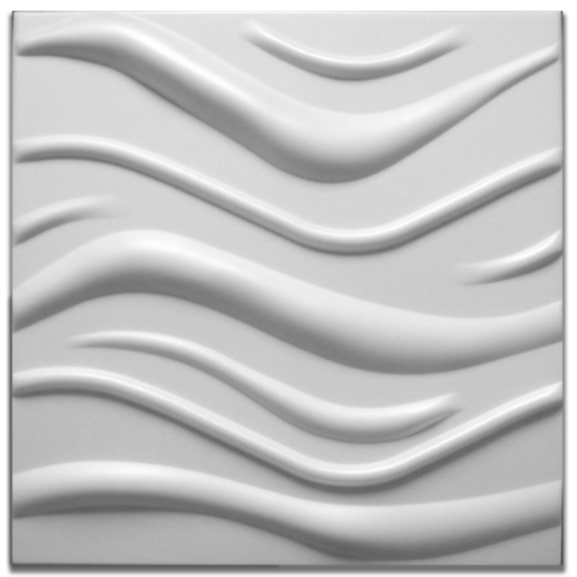 10/20mq di Pannelli in EPS (polistirene compatto) 3D a soffitto o Parete 50x50x2cm Bianchi 4 modelli Eternal Parquet