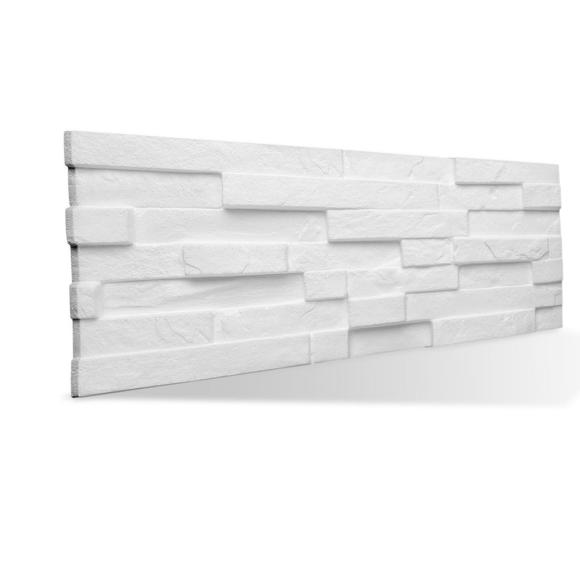 10mq (100 pannelli) di  Rivestimento a parete in EPS spesso e compatto effetto Pietra, isolante, verniciabile e facile da posare - Eternal Parquet