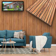 CAPPOTTO esterno - interno  isolante in STYROFOAM 3D da 2cm con sabbiatura e malta MILLERIGHE ROVERE SCURO - Eternal Parquet