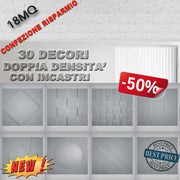 *MAXIRISPARMIO* MQ 18 di pannelli in polistirene espanso a soffitto decorativi 3D antimuffa - Eternal Parquet