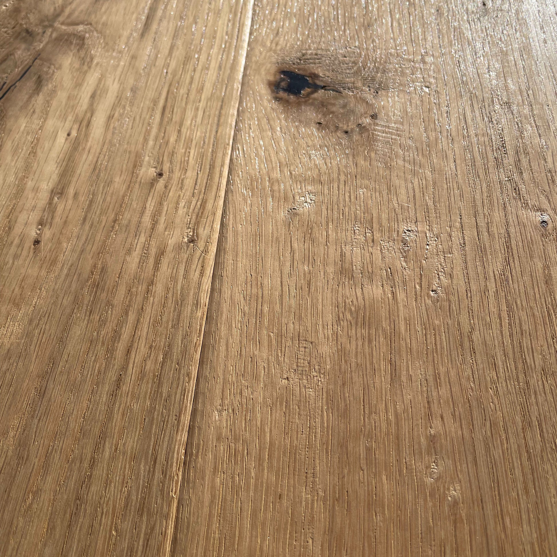 Maxilistone parquet "I MANUFATTI" quercia BIANCA Olio/Cera 12x158x600/1830 piallata e bisellata a mano - Eternal Parquet