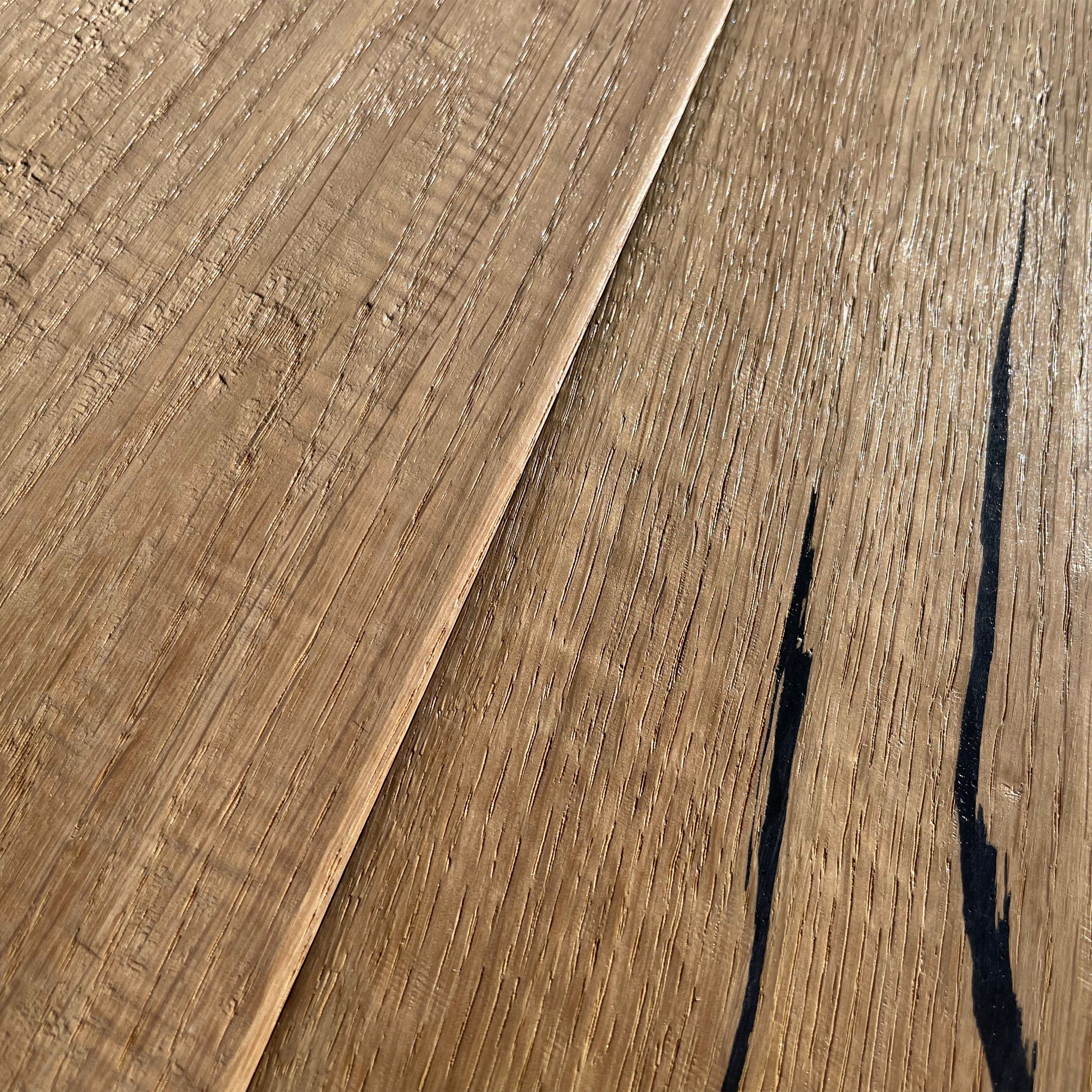 Maxilistone parquet "I MANUFATTI" quercia BIANCA Olio/Cera 12x158x600/1830 piallata e bisellata a mano - Eternal Parquet