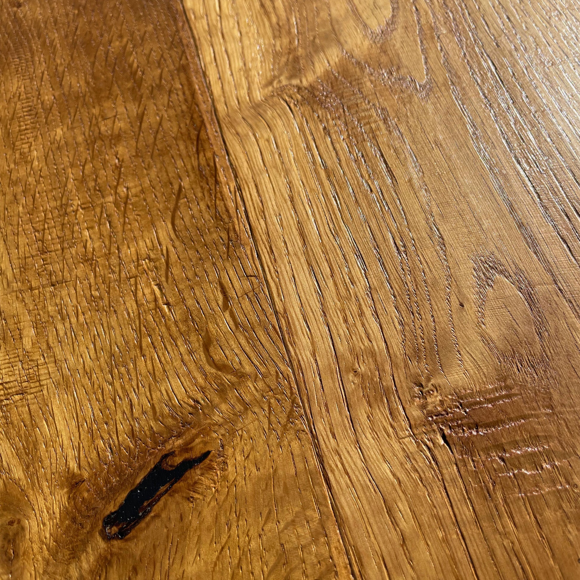 Maxilistone parquet "I MANUFATTI" quercia MIELE Olio/Cera 12x158x600/1830 piallata e bisellata a mano - Eternal Parquet