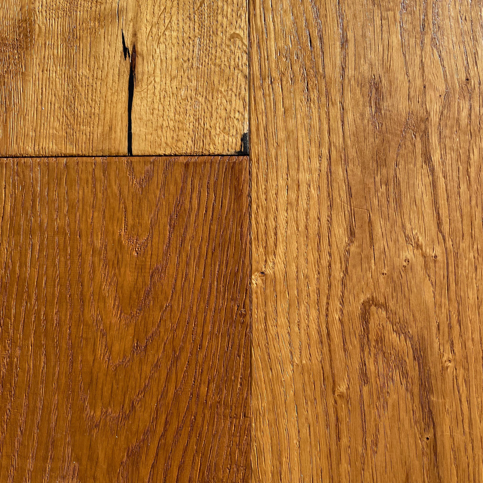 Maxilistone parquet "I MANUFATTI" quercia MIELE Olio/Cera 12x158x600/1830 piallata e bisellata a mano - Eternal Parquet