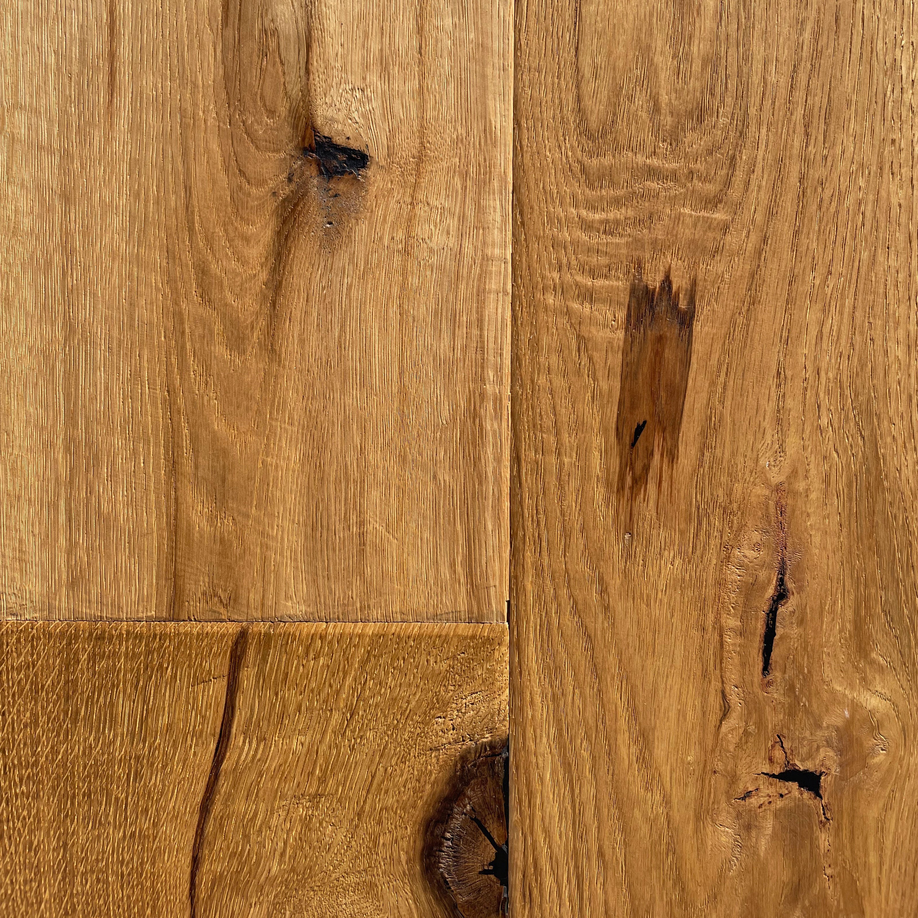 Maxilistone parquet "I MANUFATTI" quercia NATURALE Olio/Cera 12x158x600/1830 piallata e bisellata a mano - Eternal Parquet