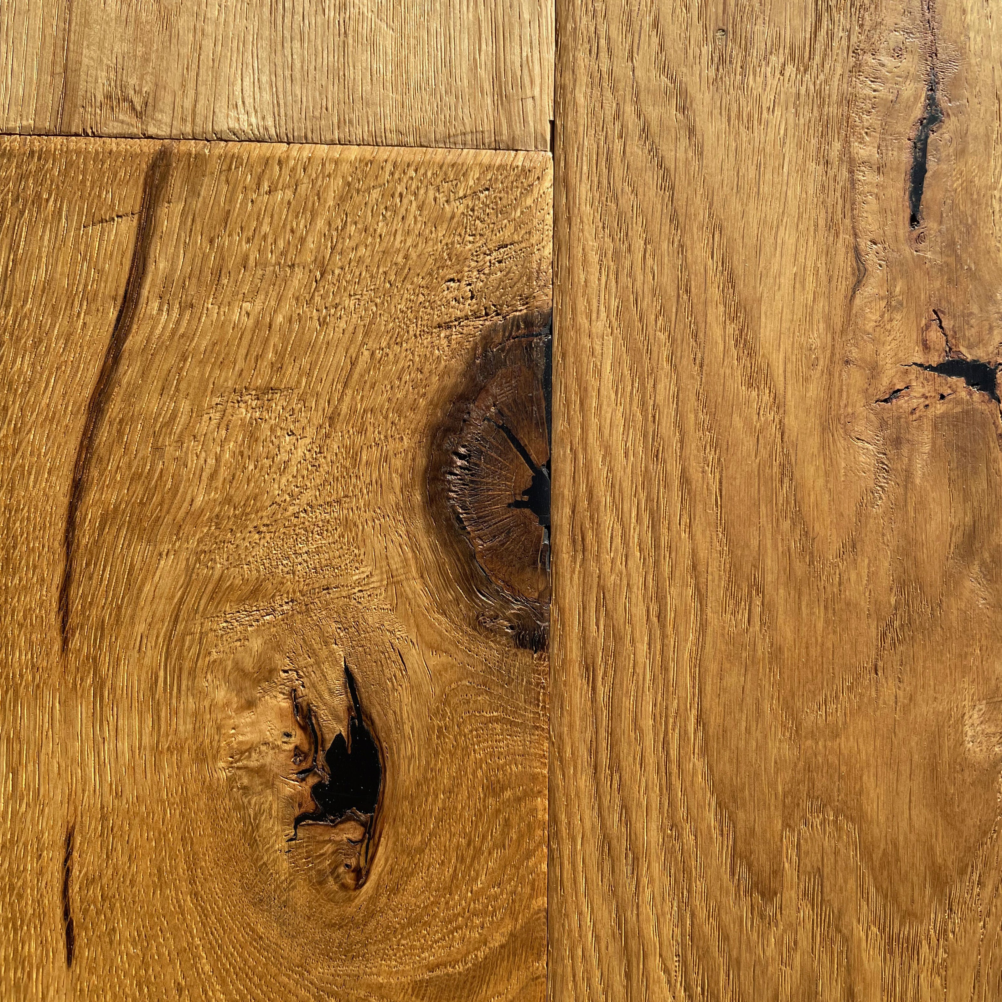 Maxilistone parquet "I MANUFATTI" quercia NATURALE Olio/Cera 12x158x600/1830 piallata e bisellata a mano - Eternal Parquet