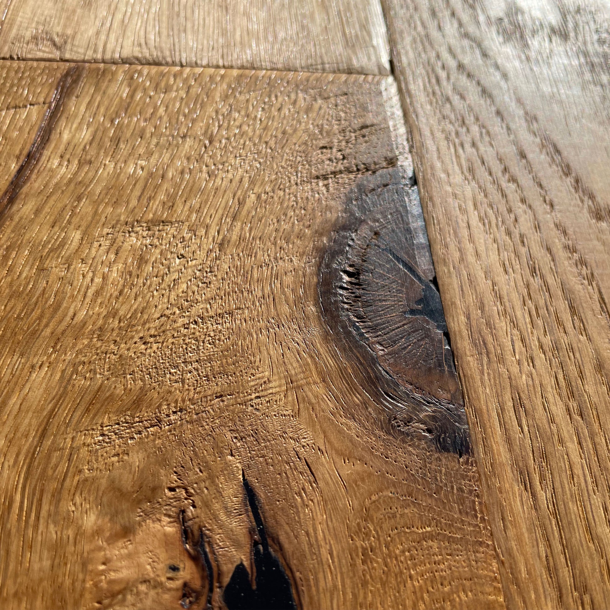 Maxilistone parquet "I MANUFATTI" quercia NATURALE Olio/Cera 12x158x600/1830 piallata e bisellata a mano - Eternal Parquet