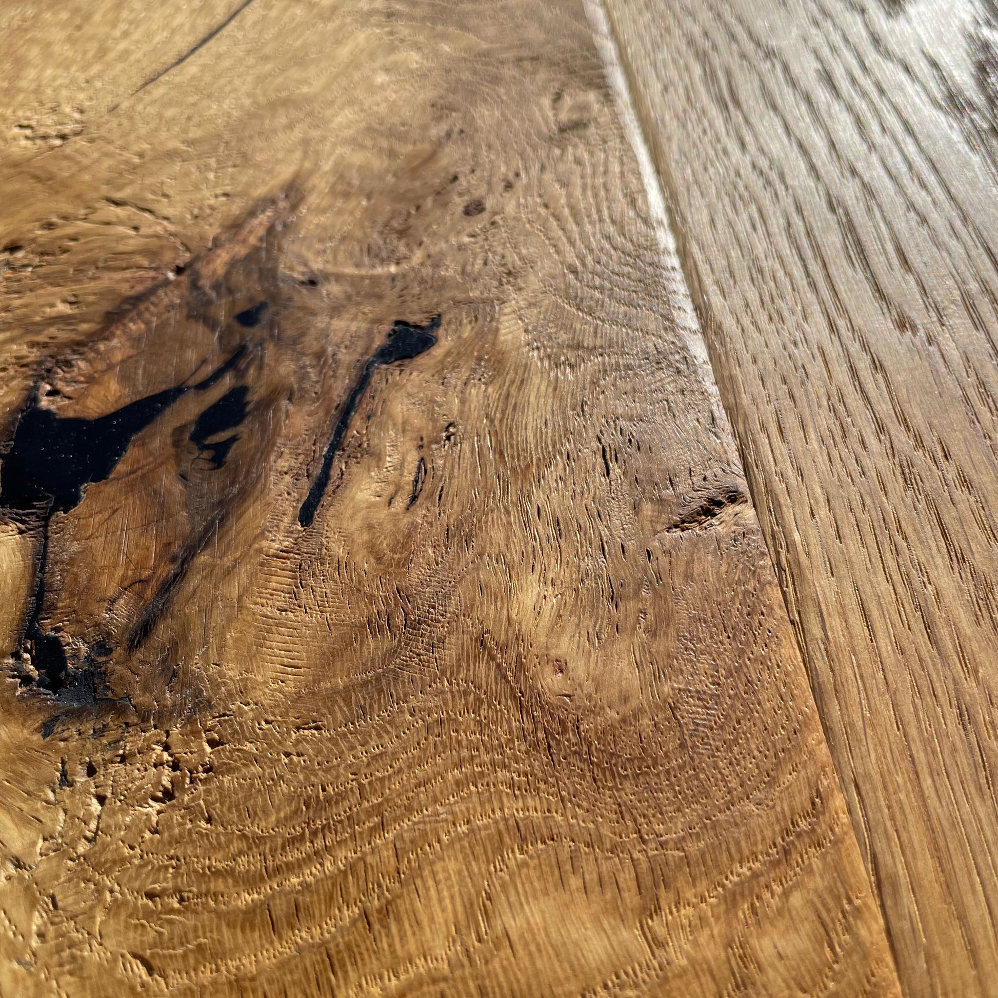 Maxilistone parquet "I MANUFATTI" quercia NATURALE Olio/Cera 12x158x600/1830 piallata e bisellata a mano - Eternal Parquet
