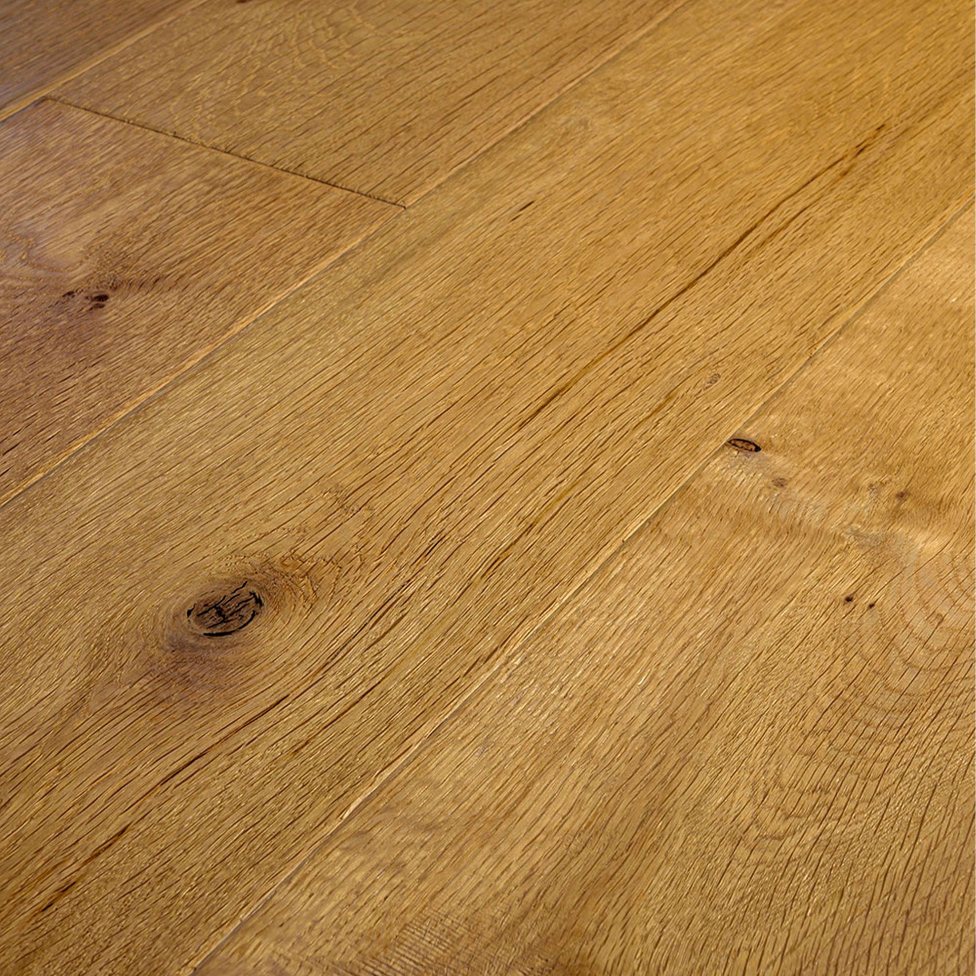 Maxilistone parquet "I MANUFATTI" quercia NATURALE Olio/Cera 12x158x600/1830 piallata e bisellata a mano - Eternal Parquet