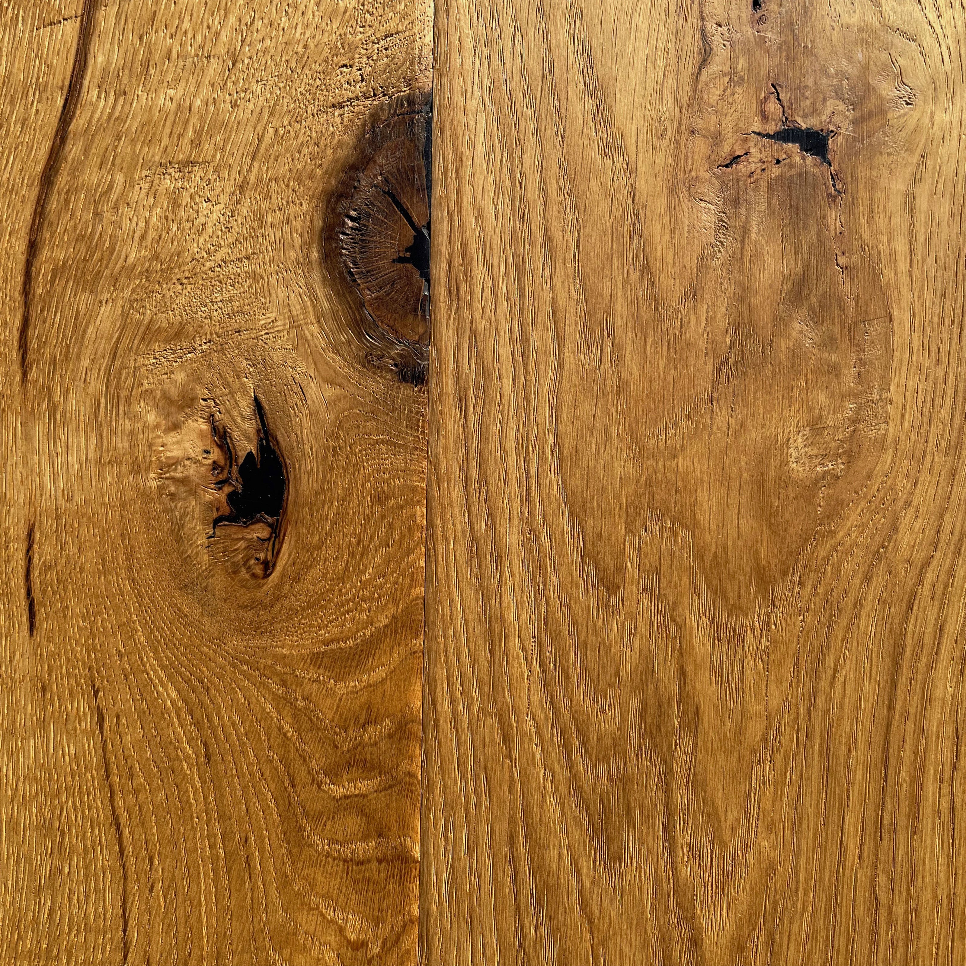 Maxilistone parquet "I MANUFATTI" quercia NATURALE Olio/Cera 12x158x600/1830 piallata e bisellata a mano - Eternal Parquet