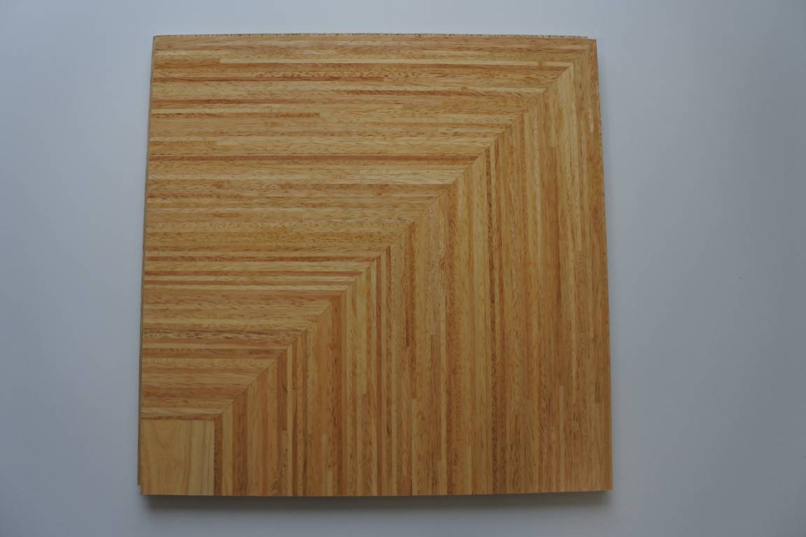 ***LOTTO STOCK*** 80 MQ parquet prefinito 390x390x14mm QUIRINALE in HEVEA classico quadrotte finline verniciato semilucido - Eternal Parquet