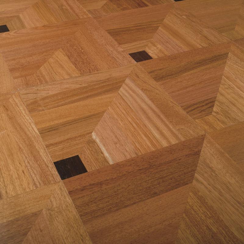 ***LOTTO STOCK*** 80MQ Parquet prefinito classico 390x390x14mm BUCKINGHAM quadrotte in Jatoba verniciato semilucido - Eternal Parquet