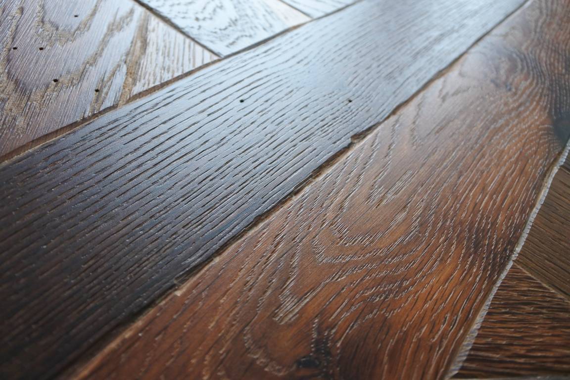 ***LOTTO STOCK***parquet prefinito quadrotte 390x390x14mm HERMITAGE classico in ROVERE ANTICO SPAZZOLATO THERMO verniciato OPACO - Eternal Parquet