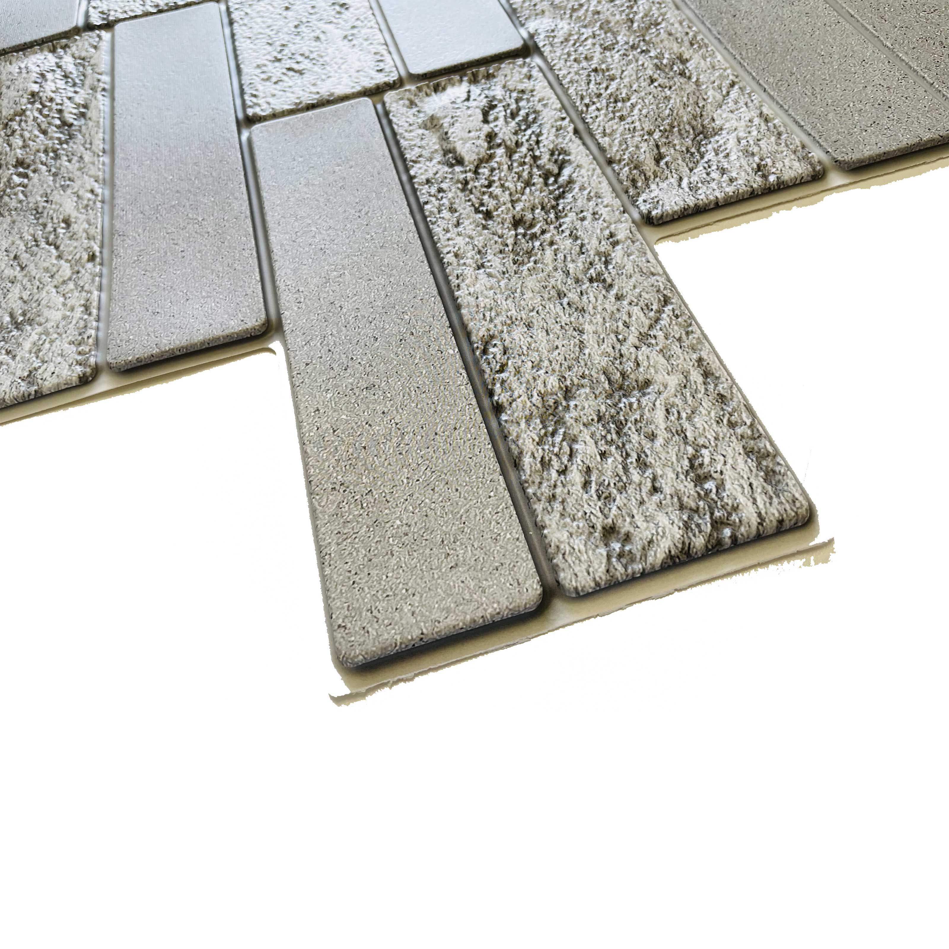 Pannelli 3D Rivestimento a parete in PVC effetto pietra, cementine, Maioliche, legno Realistici e isolanti. Eternal Parquet