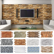 Pannelli 3D Rivestimento a parete in PVC effetto pietra,mattoni,ceramiche, legno Realistici e isolanti. Eternal Parquet