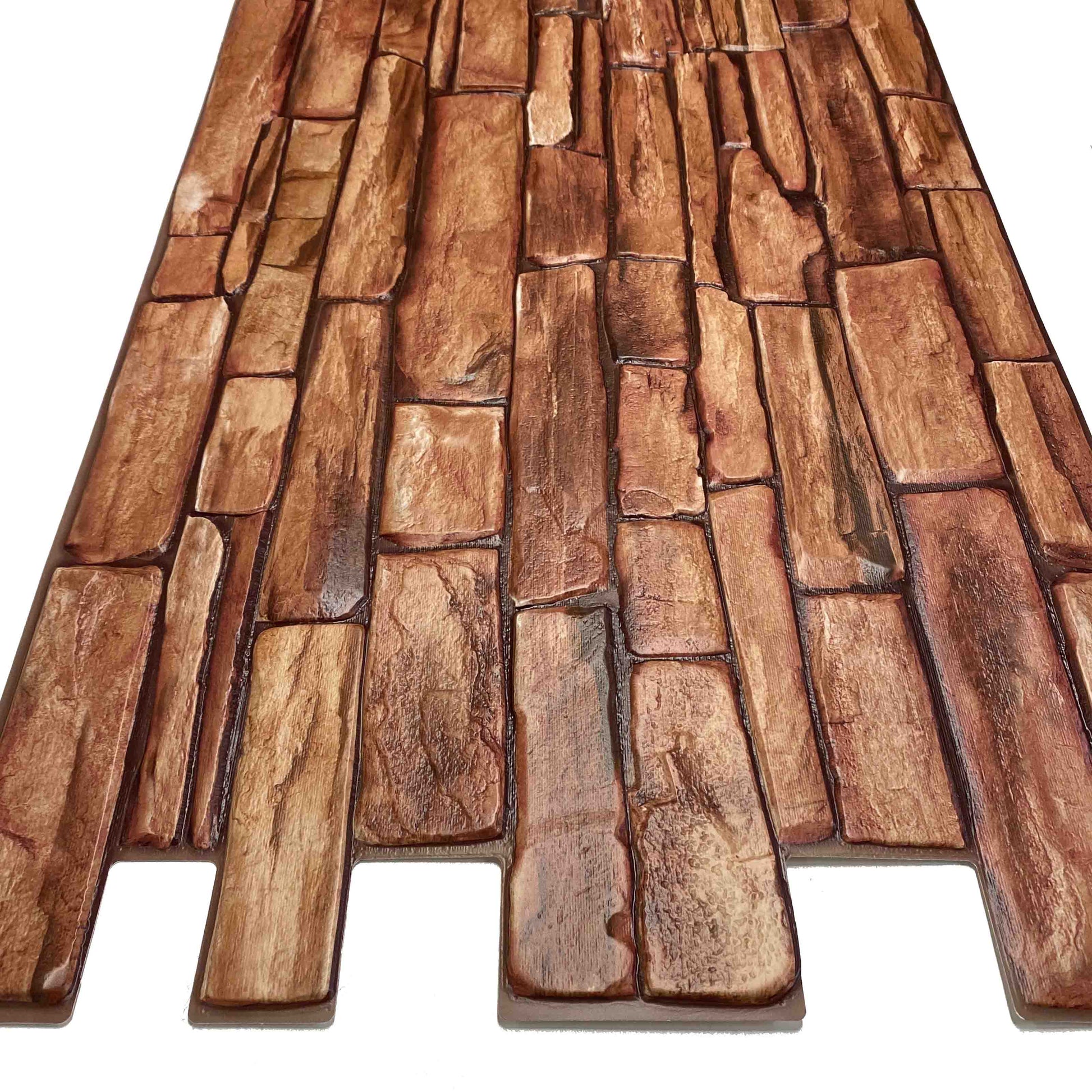 Pannelli 3D Rivestimento a parete in PVC effetto pietra,mattoni,ceramiche, legno Realistici e isolanti. Eternal Parquet