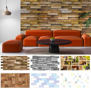 Pannelli 3D Rivestimento a parete in PVC effetto pietra, mosaico, legno Realistici e isolanti. - Eternal Parquet