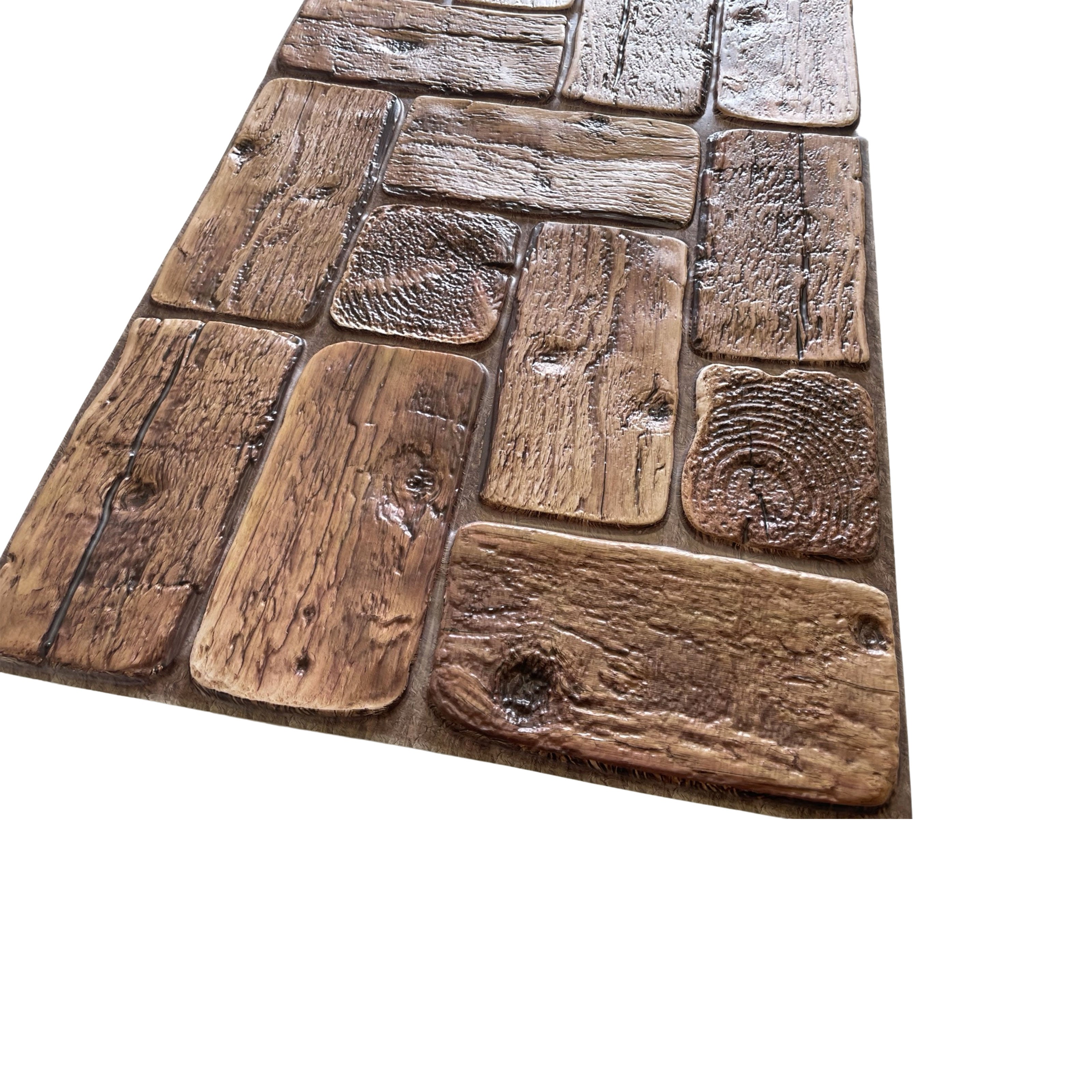 Pannelli 3D Rivestimento a parete in PVC effetto pietra, mosaico, legno Realistici e isolanti. - Eternal Parquet