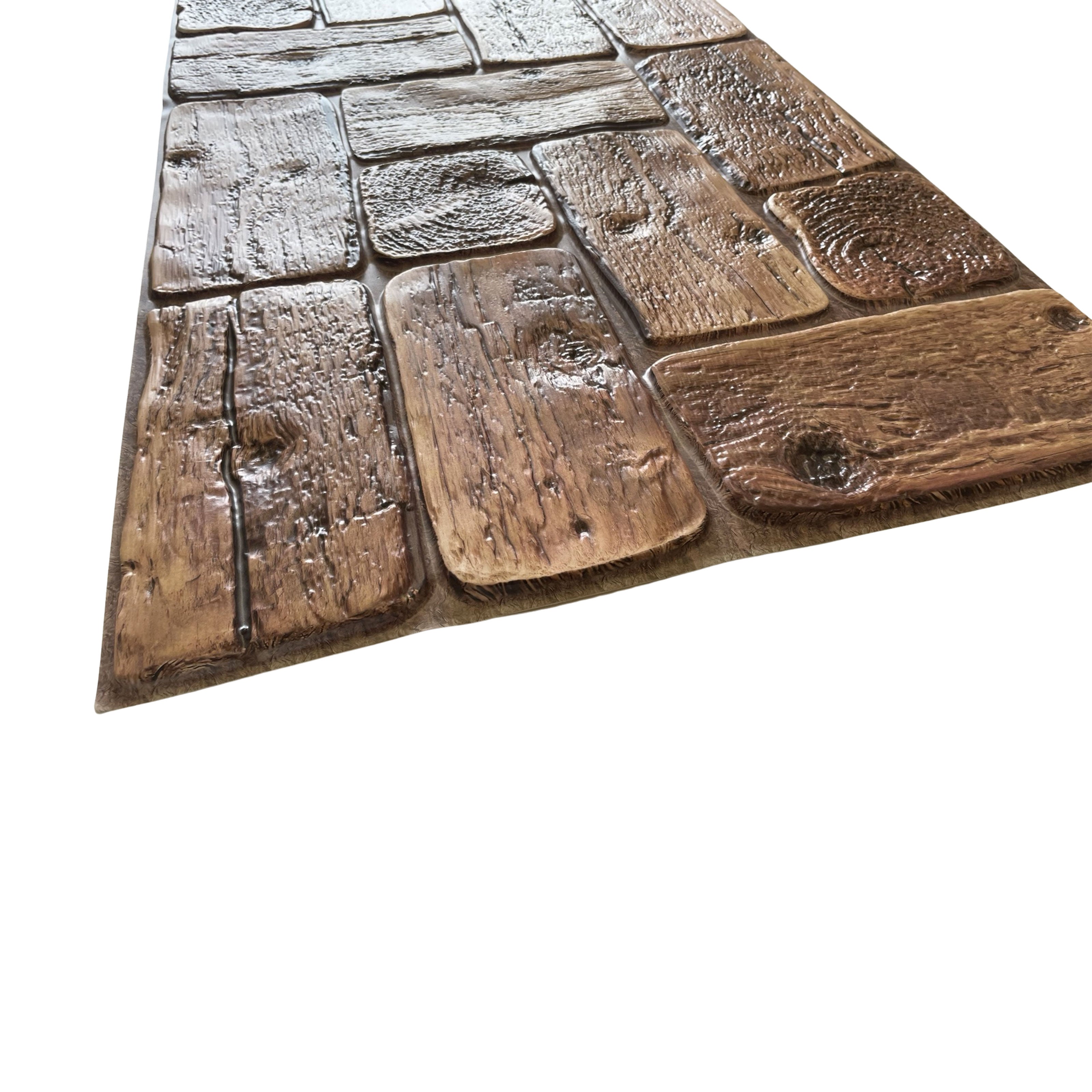 Pannelli 3D Rivestimento a parete in PVC effetto pietra, mosaico, legno Realistici e isolanti. - Eternal Parquet