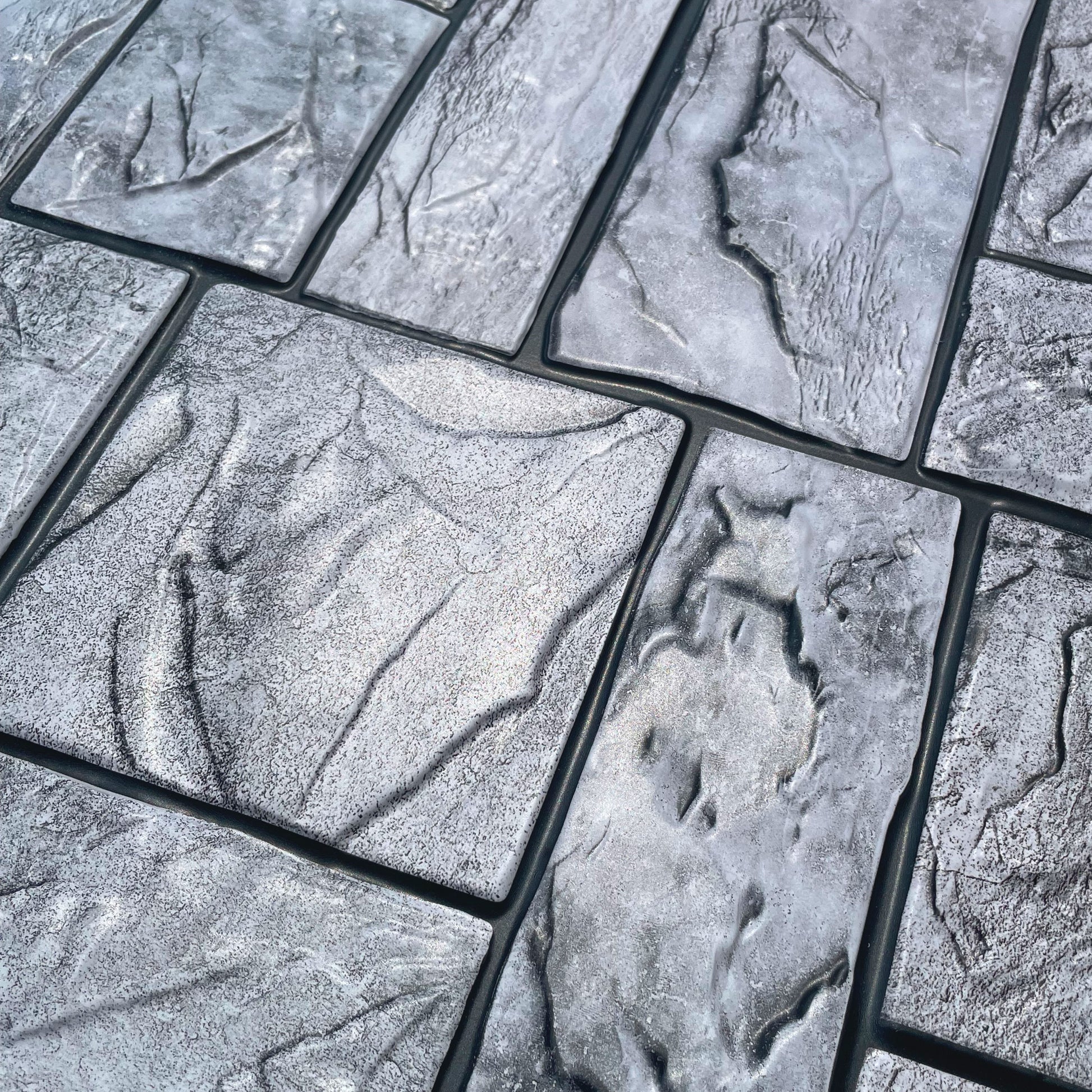MAXI Pannelli 3D HI-RES Rivestimento a parete in PVC - PIETRA MASSICCIA- Realistici e isolanti. - Eternal Parquet