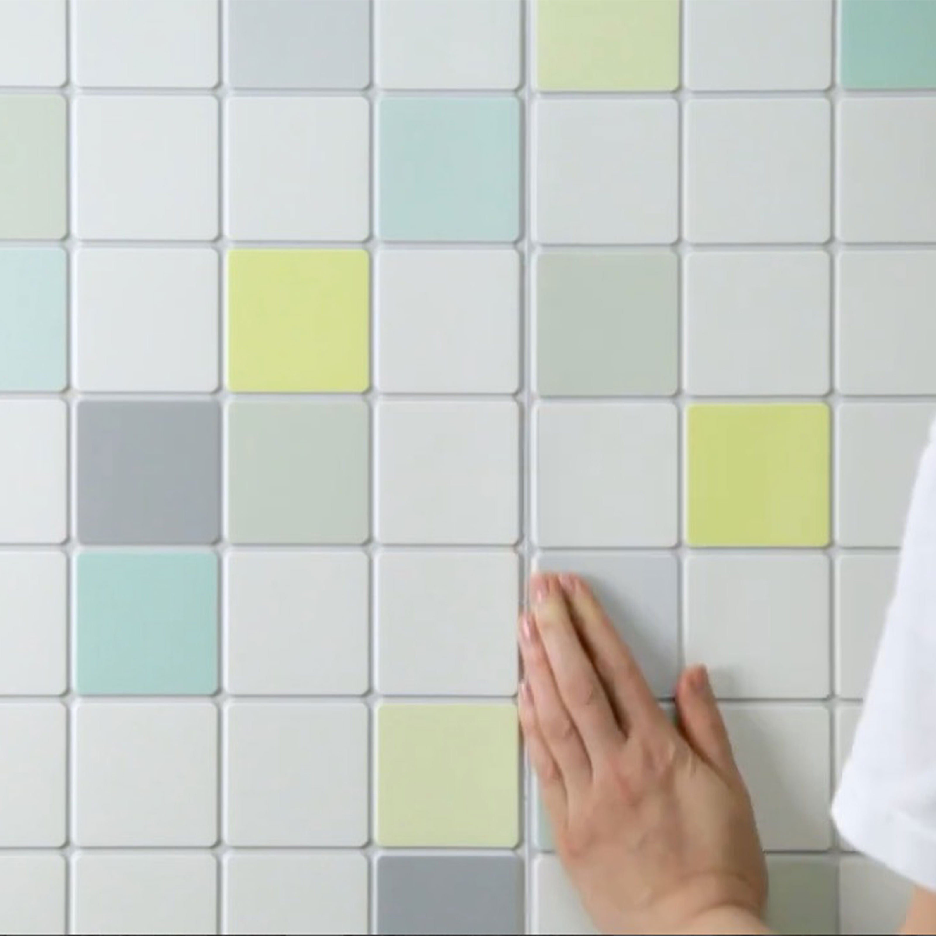 Pannelli 3D Rivestimento a parete in PVC effetto CERAMICA QUADRA Realistici e isolanti. - Eternal Parquet