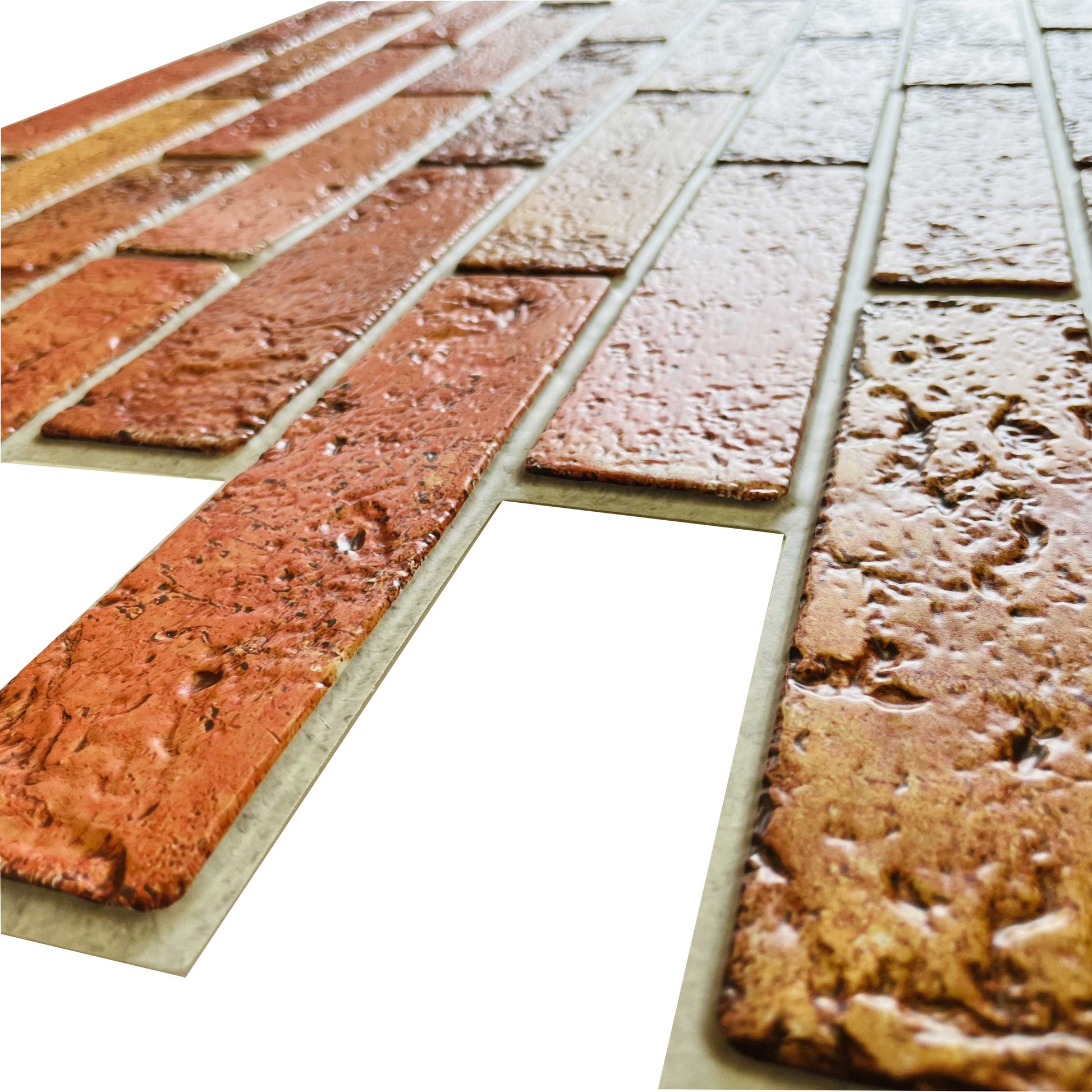 Pannelli 3D Rivestimento a parete in PVC effetto MATTONI COTTO Realistici e isolanti. - Eternal Parquet