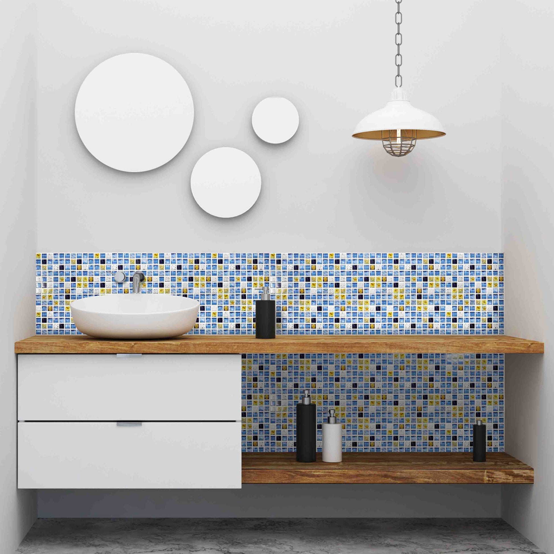 Pannelli 3D Rivestimento a parete in PVC effetto MOSAICO BAGNO DOCCIA Realistici e isolanti. - Eternal Parquet