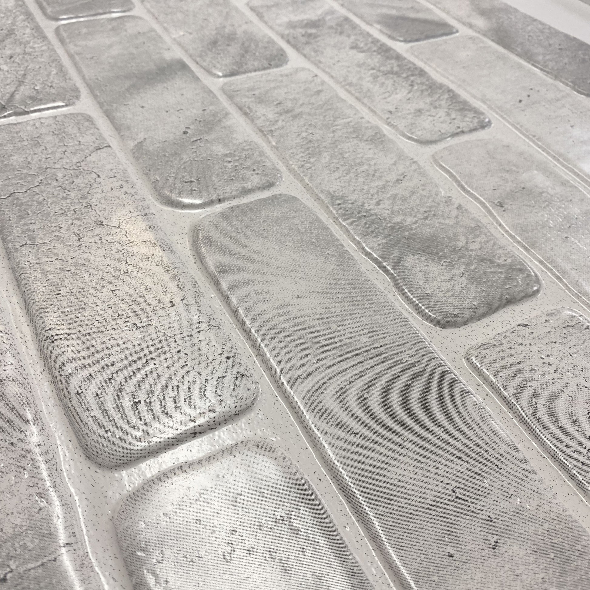 Pannelli 3D Rivestimento a parete in PVC effetto pietra VECCHI MATTONI GRIGI  Realistici e isolanti. Eternal Parquet