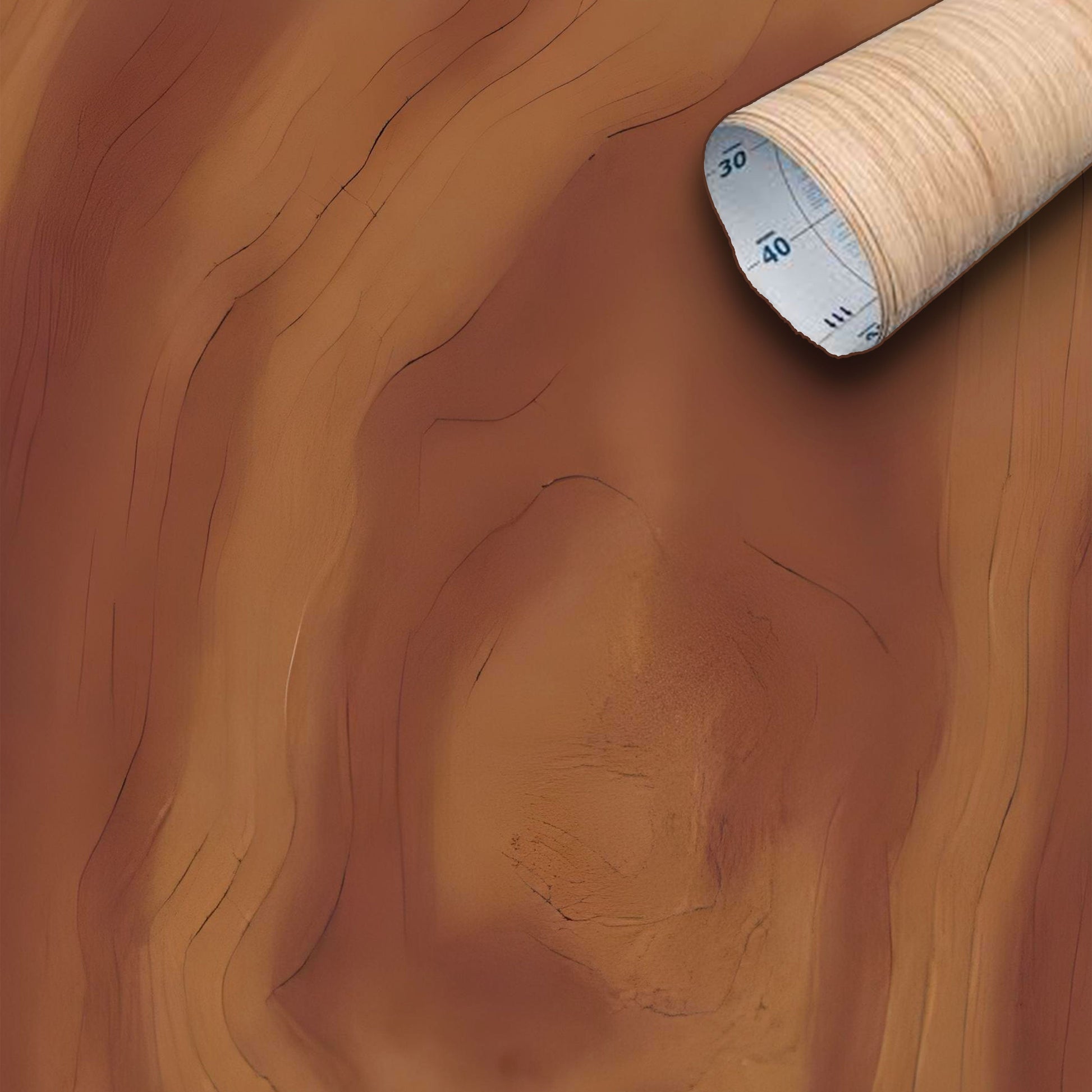 Rotolo MAXI MISURA 90cm x 15mt di pellicola adesiva effetto NOCE AMERICANO per mura o tavoli pizzeria - Eternal Parquet