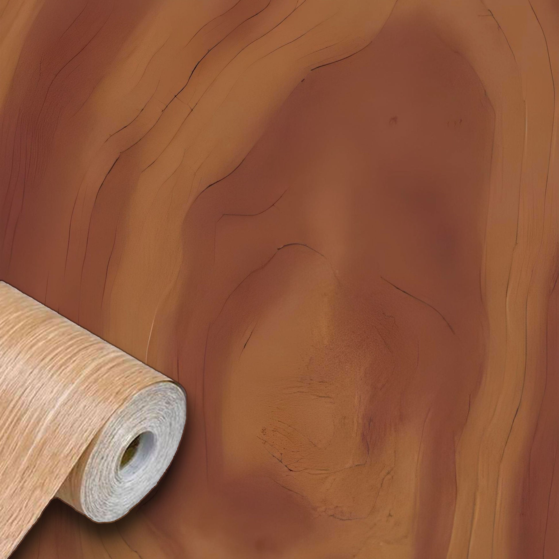 Rotolo MAXI MISURA 90cm x 15mt di pellicola adesiva effetto NOCE AMERICANO per mura o tavoli pizzeria - Eternal Parquet