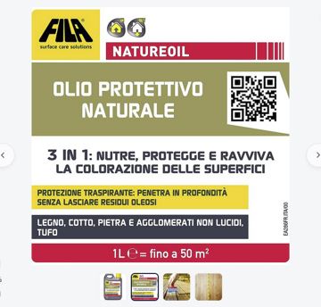 N. 1 flacone  da LT 1 di olio rigenerante di manutenzione per pavimenti oleati - Eternal Parquet