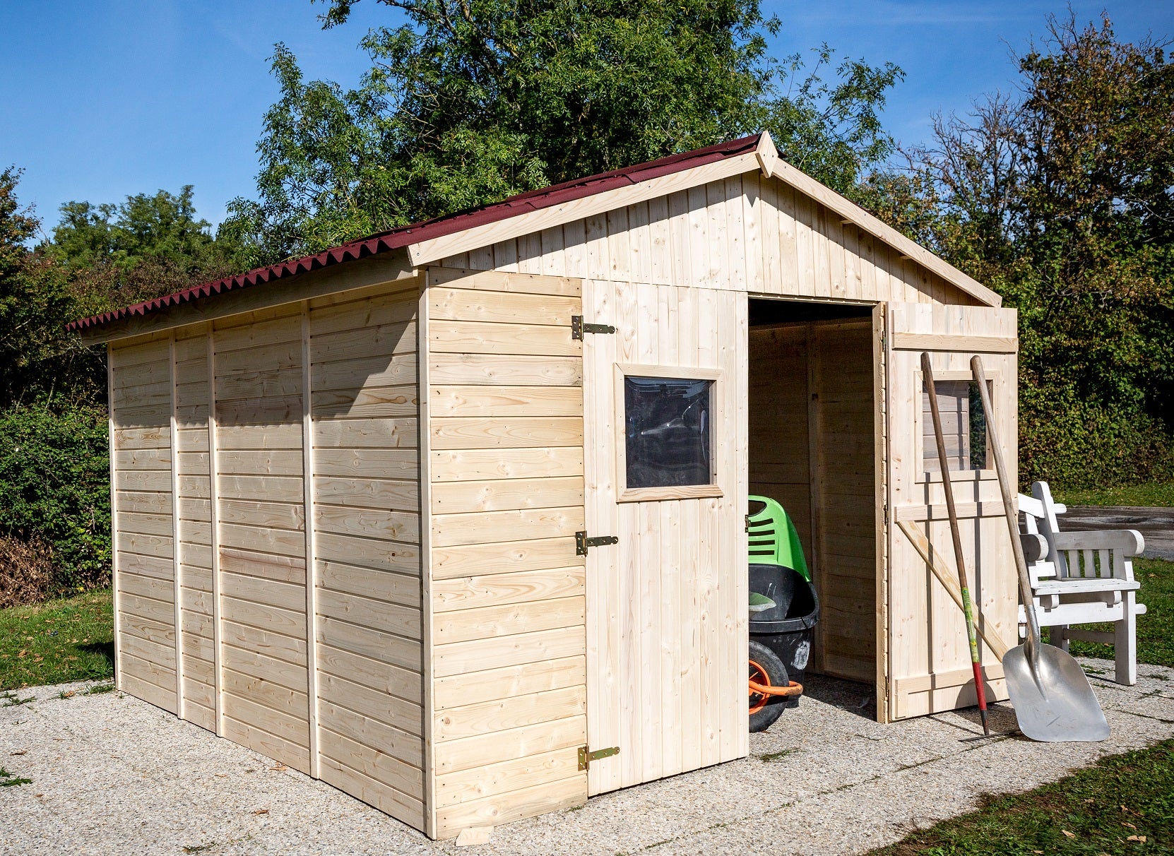 Casetta Di Legno A Pannelli Senza Pavimento Spessore 16mm 280x280cm - Eternal Parquet