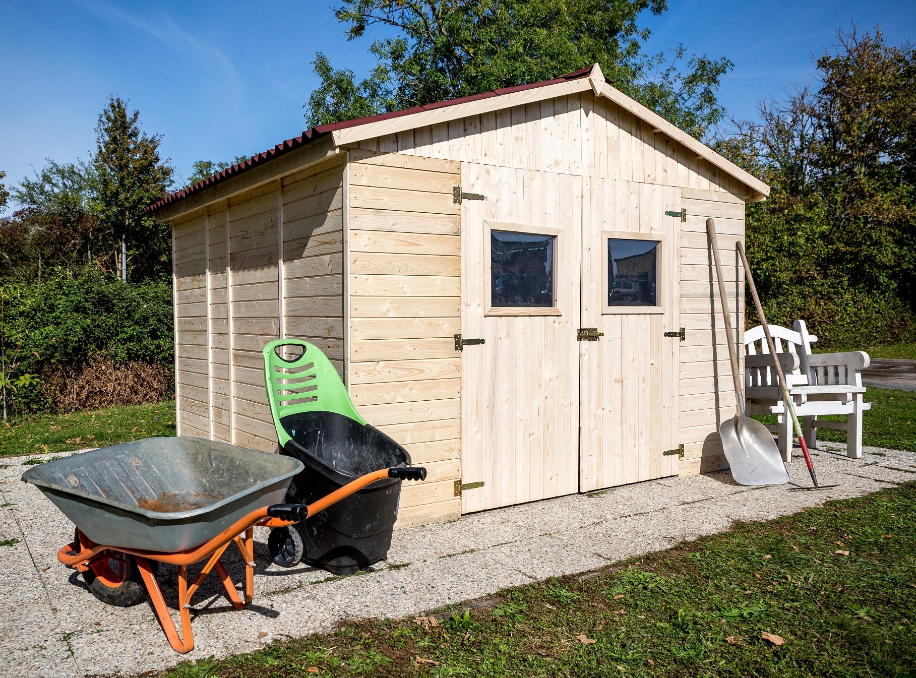 Casetta Di Legno A Pannelli Senza Pavimento Spessore 16mm 280x280cm - Eternal Parquet