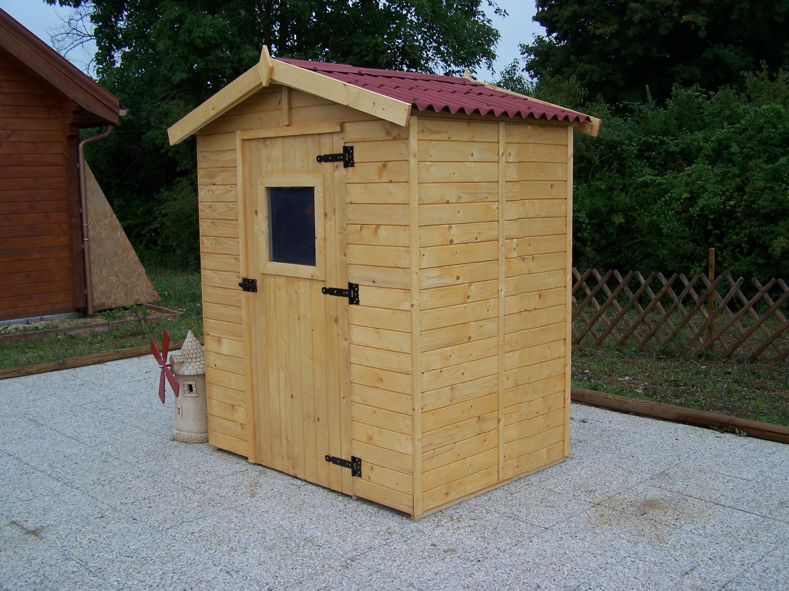 Casetta Di Legno A Pannelli Spessore 16mm Con Pavimento 160x160cm - Eternal Parquet