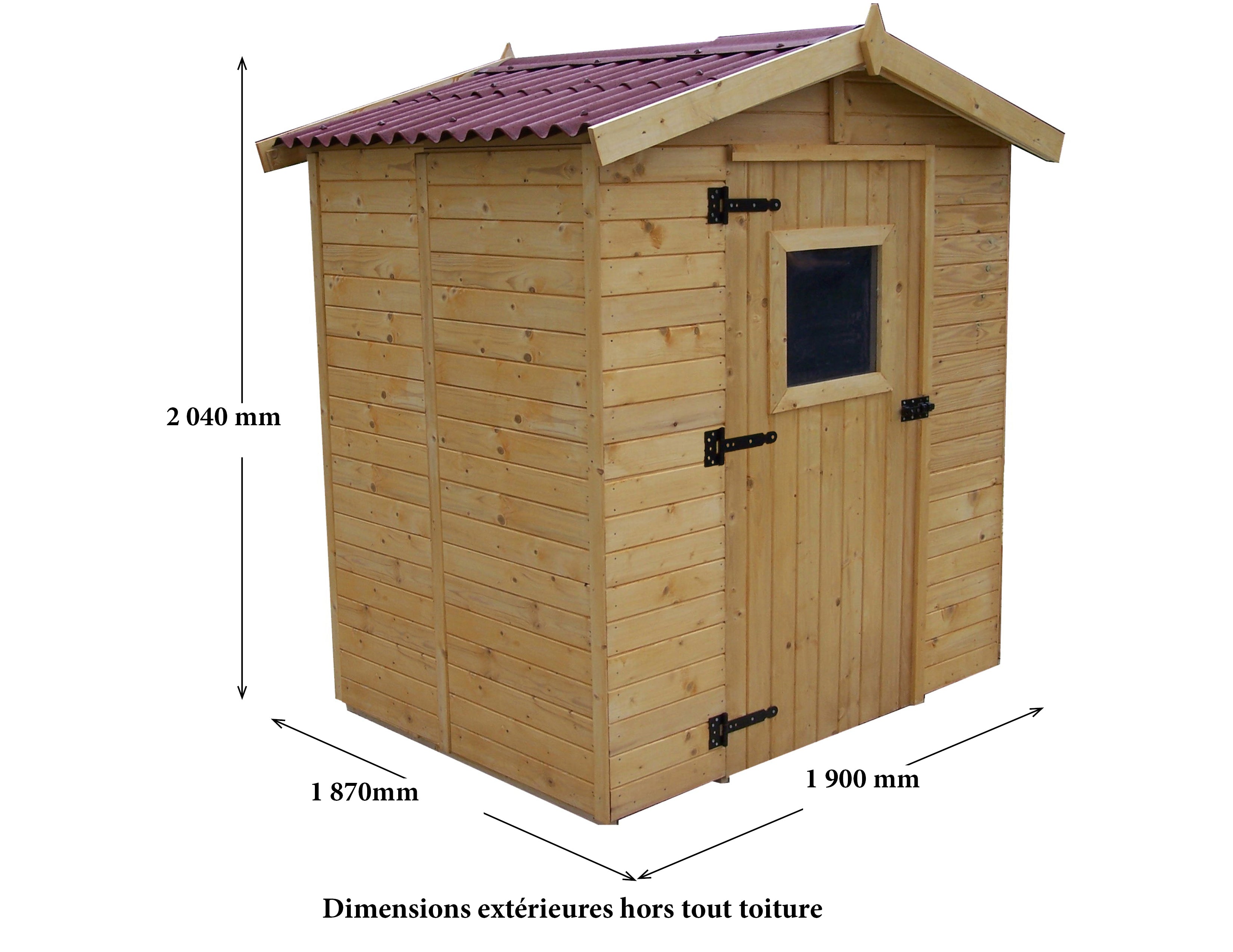 Casetta Di Legno A Pannelli Spessore 16mm Con Pavimento 160x160cm - Eternal Parquet