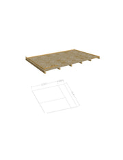 Pavimento Per Casette AL 3019.02 CH 019.02 In Osb 300x185cm PL 3019 - Eternal Parquet