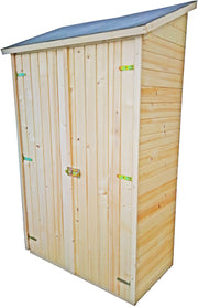 Ripostiglio Di Legno A Pannelli Spessore 16 mm Con Pavimento 120x60cm - Eternal Parquet