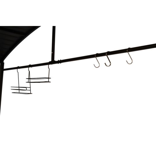 Tettoia Per Barbecue In Policarbonato Tetto In Acciaio 240x150x230cm - Eternal Parquet