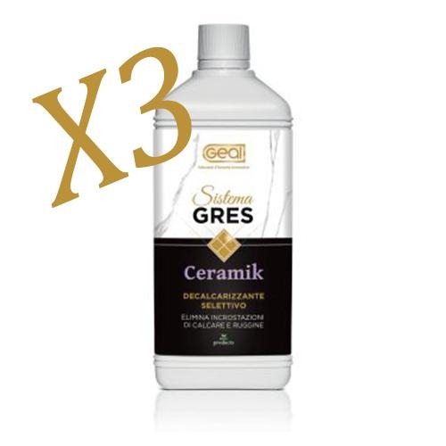 Decalcarizzante Selettivo pulizia dopo la posa elimina residui 3X1L Geal CERAMIK Prezzo Offerta - Eternal Parquet