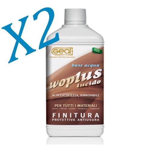 Finitura protettiva antiusura pavimenti cotto pietre marmi anticati 2X1L Geal WOPLUS LUCIDO Prezzo Offerta - Eternal Parquet