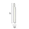 Battiscopa Gran Ducale Fibra di Legno H120/140/180 SP13 LACCATO bianco, grezzo o ral 9010