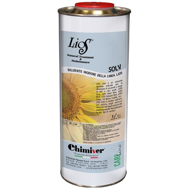 Lios Solv Diluente per prodotti a base sintetica lios 1 Litro - 5 Litri Chimiver - Eternal Parquet