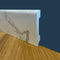 Palette de 104ml de Plinthe BC CARRARA MARBRE Brillant 85x14x2000mm en POLYMÈRES