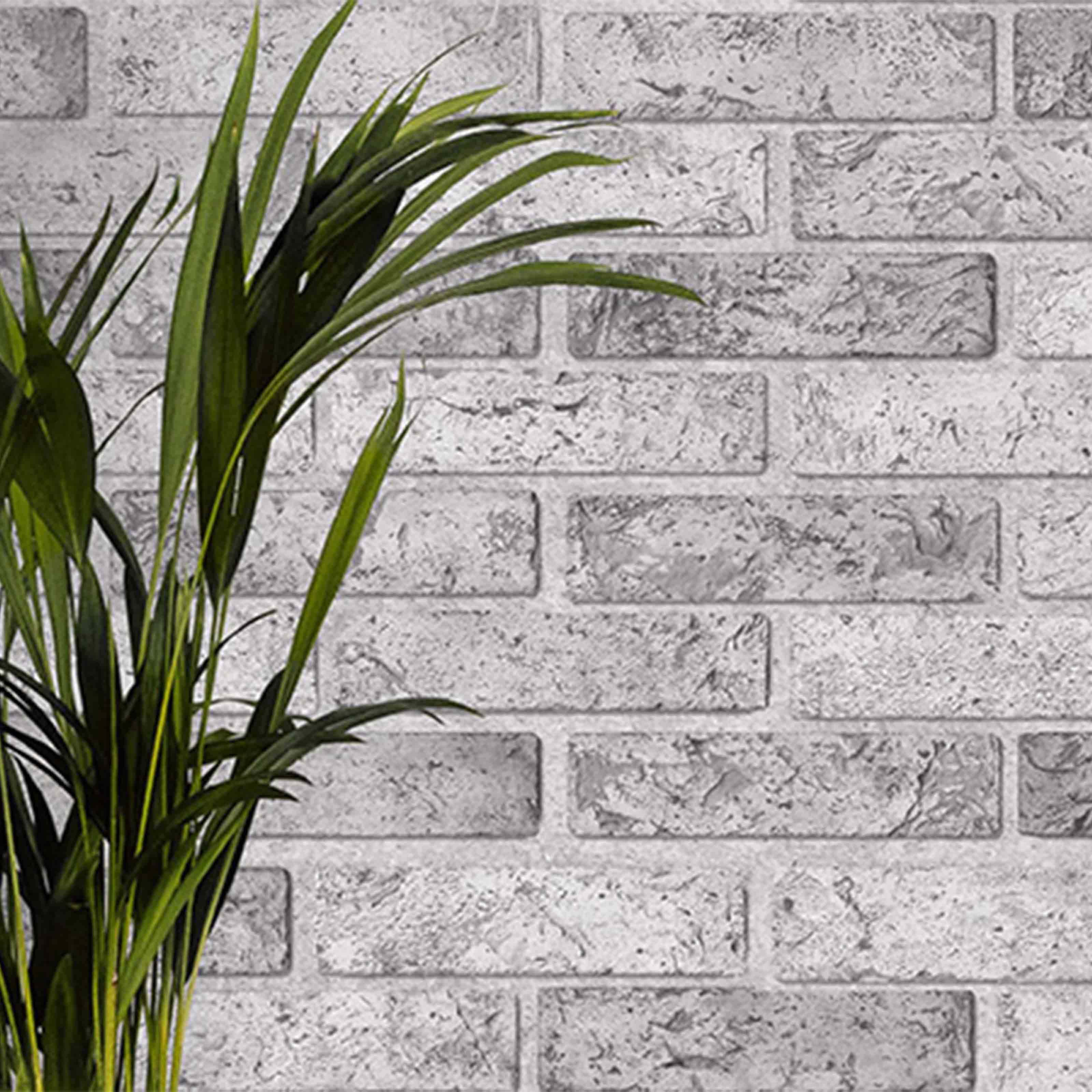 Pannelli 3D Rivestimento a parete in PVC effetto mattoni  Realistici e isolanti. MATTONI GRIGI POROSI - Eternal Parquet