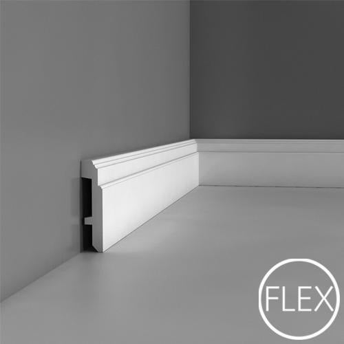 Battiscopa in Poliuretano Flessibile (SX155FLEX) 200X11X2,5 pacco da 20ml - Eternal Parquet