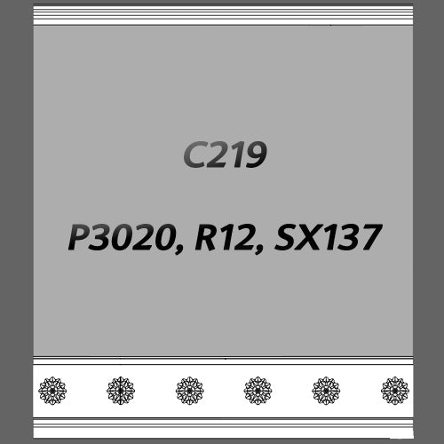 ML 14 di Cornice SOFFITTO/PARETE in DUROPOLIMERO (C219) 200X17,5X13 - Eternal Parquet
